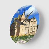 Scottish Brodie Clan's Castle Photo Wall Clock Ronde Klok (Hoek)