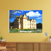 Scottish Brodie Clan's Morayshire Castle Canvas Afdruk (Insitu (Woonkamer))