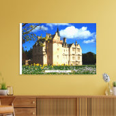 Scottish Brodie Clan's Morayshire Castle Canvas Afdruk (Insitu (Woonkamer))