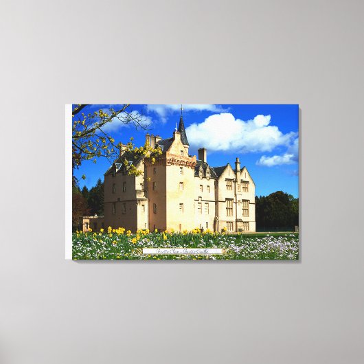Scottish Brodie Clan's Morayshire Castle Canvas Afdruk (Voorkant)