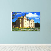 Scottish Brodie Clan's Morayshire Castle Canvas Afdruk (Insitu (Houten vloer))