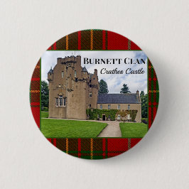 Scottish Burnett Clan Crathes Castle Garden Foto Ronde Button 5,7 Cm
