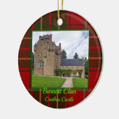 Scottish Burnett Clan Crathes Castle Xmas Keramisch Ornament (Links)