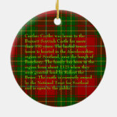 Scottish Burnett Clan Crathes Castle Xmas Keramisch Ornament (Achterkant)