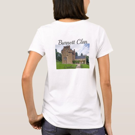 Scottish Burnett Clan's Crathes Castle T-Shirt (Achterkant)