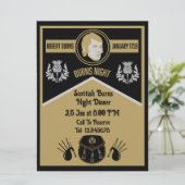 Scottish Burns Nachtdiner uitnodigen (Staand voorkant)