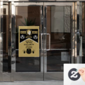 Scottish Burns Nachtdiner uitnodigen Raamsticker (Kantoordeur)