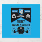 Scottish Burns Night Super Bier Etiket (Enkel label)