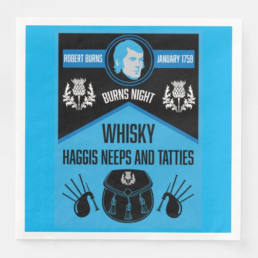 Scottish Burns Night Super Servet (Voorkant)