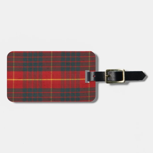SCOTTISH CAMERON CLAN TARTAN DESIGN GIFTS BAGAGELABEL (Voorkant horizontaal)
