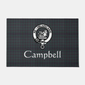 Scottish Campbell Crest Badge & Tartan Deurmat (Voorkant)