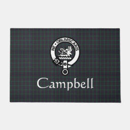 Scottish Campbell Crest Badge & Tartan Deurmat