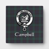 Scottish Campbell Crest Badge & Tartan Fotoplaat (Voorkant)