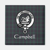 Scottish Campbell Crest Badge & Tartan Magneet (Voorkant)