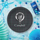 Scottish Campbell Crest Badge & Tartan Papieren Bordje (Feest)