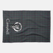 Scottish Campbell Crest Badge & Tartan Theedoek (Horizontaal)