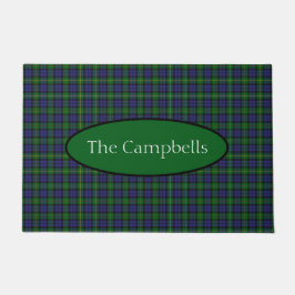 Scottish Campbell Family Tartan Gepersonaliseerd Deurmat