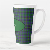 Scottish Campbell Family Tartan Gepersonaliseerd Latte Mok (Rechts)