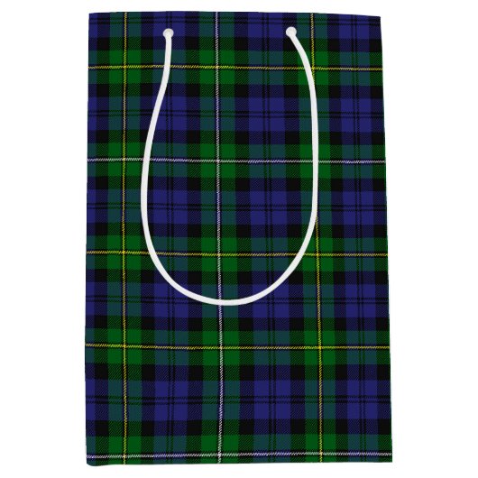 Scottish Campbell Family Tartan Pattern Medium Cadeauzakje (Voorkant)