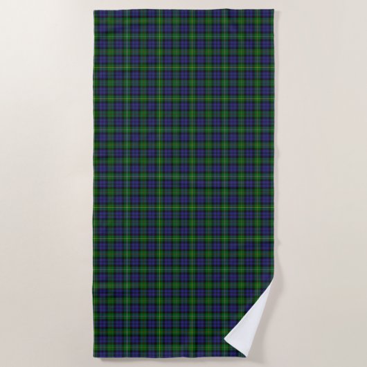 Scottish Campbell Family Tartan Pattern Strandlaken (Voorkant)