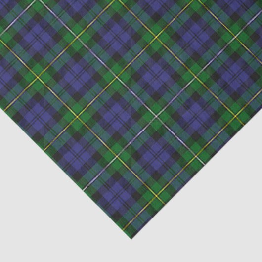 Scottish Campbell Family Tartan Pattern Tissuepapier (Detail)
