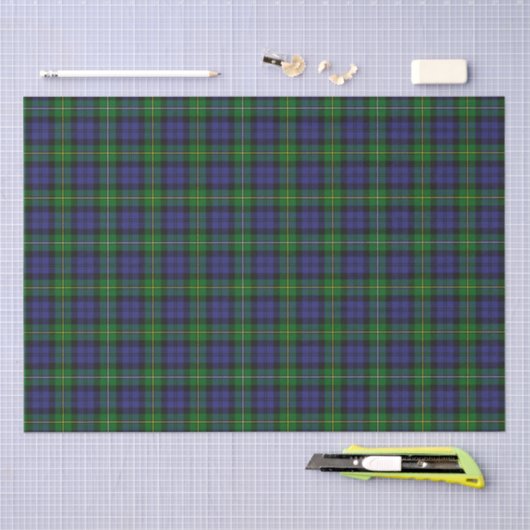 Scottish Campbell Family Tartan Pattern Tissuepapier (Craft)