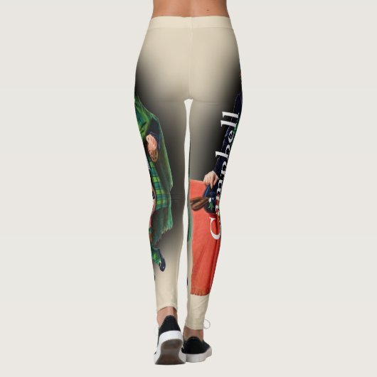 Scottish Campbell Tartan door R.R. McIan Leggings (Achterkant)