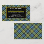 Scottish Campbell Tartan Plaid Visitekaartje (Voorkant / Achterkant)