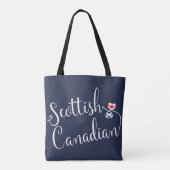 Scottish Canadian Entwined Hearts Grocery Bag Tote Bag (Achterkant)