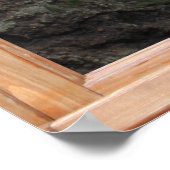 Scottish Castle op Cliff Uitzicht vanaf een raam Poster (Hoek)