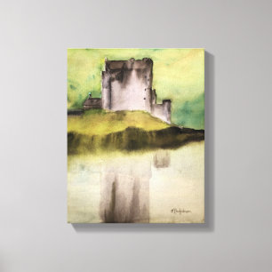 SCOTTISH CASTLS, WATERVERF CANVAS PRINT