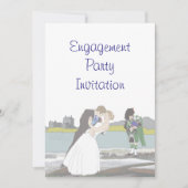 Scottish, Celtic Engagement Party Kaart (Voorkant)