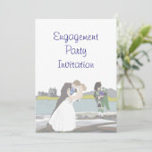 Scottish, Celtic Engagement Party Kaart (Staand voorkant)