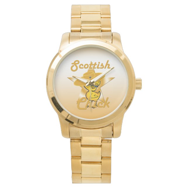 Scottish Chick #10 Horloge (Voorkant)