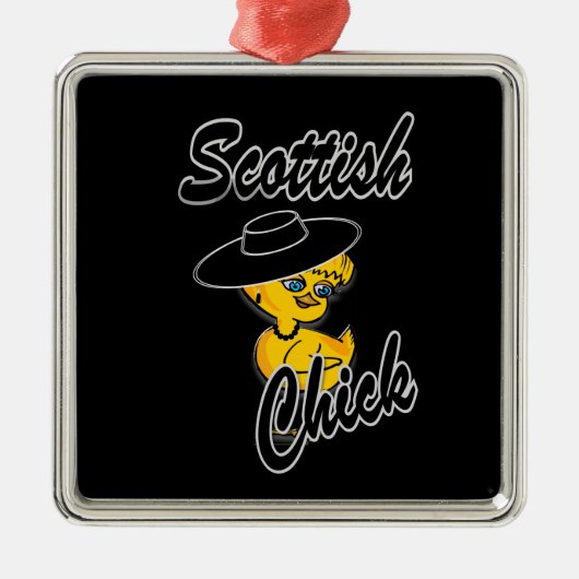 Scottish Chick #4 Metalen Ornament (Voorkant)
