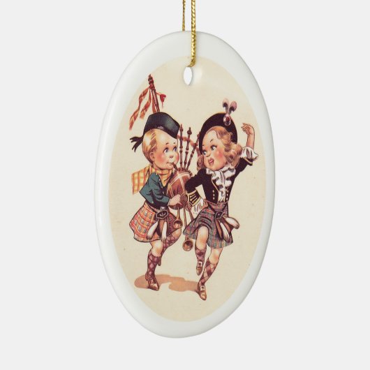 Scottish Children Dancing Keramisch Ornament (Rechts)