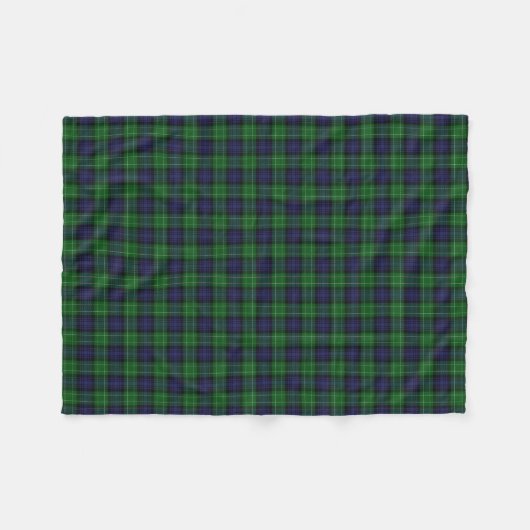 Scottish Clan Abercrombie Classic Tartan Fleece Deken (Voorkant (Horizontaal))