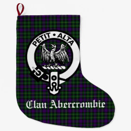 Scottish Clan Abercrombie Crest & Tartan Grote Kerstsok