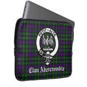 Scottish Clan Abercrombie Crest & Tartan Laptop Sleeve (Voorkant Rechts)