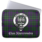 Scottish Clan Abercrombie Crest & Tartan Laptop Sleeve (Voorkant)
