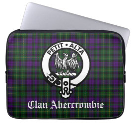 Scottish Clan Abercrombie Crest & Tartan Laptop Sleeve