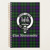 Scottish Clan Abercrombie Crest & Tartan Planner (Voorkant)