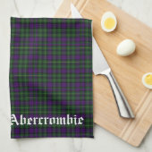 Scottish Clan Abercrombie Crest & Tartan Theedoek (Quarter Fold)