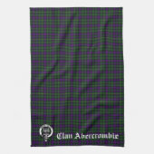 Scottish Clan Abercrombie Crest & Tartan Theedoek (Verticaal)