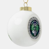 Scottish Clan Abercrombie Tartan en Crest Keramische Bal Ornament (Links)