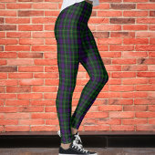 Scottish Clan Abercrombie Tartan Pset Pattern Leggings