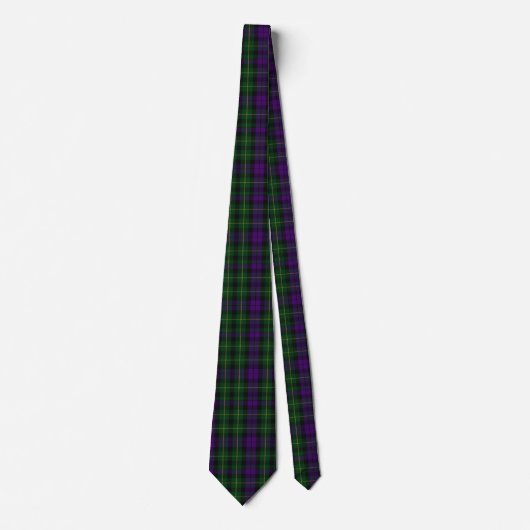 Scottish Clan Abercrombie Tartan Pset Pattern Stropdas (Voorkant)