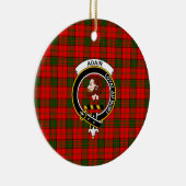 Scottish Clan Adair Tartan en Crest Keramisch Ornament (Rechts)
