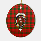 Scottish Clan Adair Tartan en Crest Keramisch Ornament (Links)