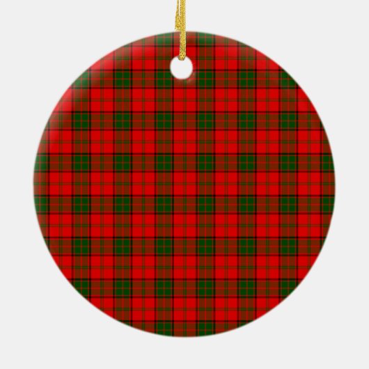 Scottish Clan Adair Tartan en Crest Keramisch Ornament (Achterkant)